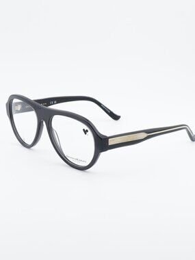 Donna Karan DO5012 001 Eyeglasses - Black Crystal 54mm Aviator Frame